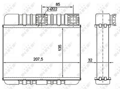 Heat Exchanger, interior heating 54277