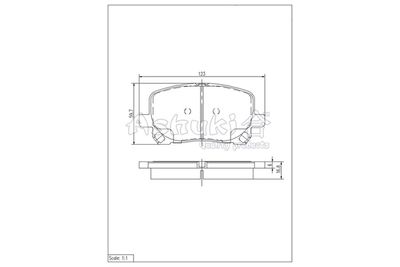 Комплект тормозных колодок, дисковый тормоз ASHUKI by Palidium 1080-6902 для TOYOTA NOAH/VOXY