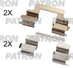 Комплектующие, колодки дискового тормоза PATRON PSRK1345 для VOLVO XC60