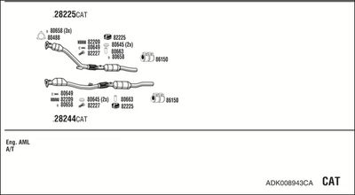 SISTEM DE ESAPAMENT WALKER ADK008943CA