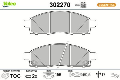 SET PLACUTE FRANA FRANA DISC VALEO 302270