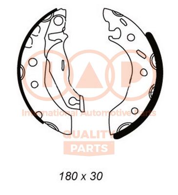 Комплект тормозных колодок IAP QUALITY PARTS 705-11013 для MAZDA 121