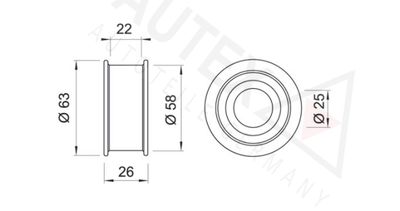 ROLA INTINZATOR CUREA DISTRIBUTIE AUTEX 641956 1