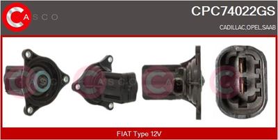 Клапан воздушной тяги, нагнетатель CASCO CPC74022GS для CADILLAC SRX