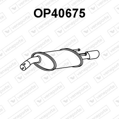 Глушитель выхлопных газов конечный VENEPORTE OP40675 для OPEL INSIGNIA