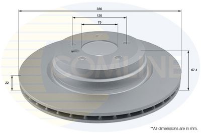 спирачен диск COMLINE ADC1729V