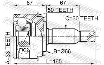 SET ARTICULATIE PLANETARA FEBEST 0410V75A50 1