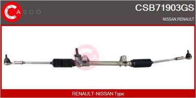 CASCO CSB71903GS Рулевая рейка  для RENAULT KANGOO (Рено Kангоо)