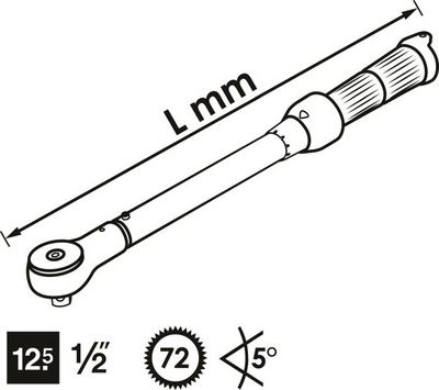 Vigor - Momentový kľúč 1/2" 320Nm