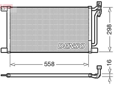 DENSO Condensor, airconditioning (DCN05020)