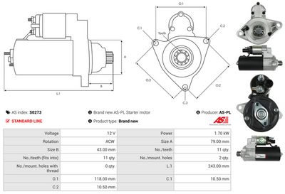 STARTER AS-PL S0273 4