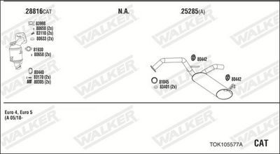 ABGASANLAGE WALKER TOK105577A