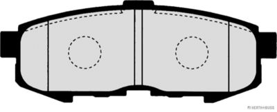 BREMSBELAGSATZ SCHEIBENBREMSE Herth+Buss Jakoparts J3613022 1