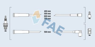FAE Uždegimo laido komplektas