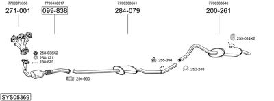 Układ wydechowy BOSAL SYS05369
