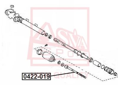ASVA 0422-019 Наконечник рулевой тяги  для CHRYSLER SEBRING (JR) 2.7 V6 24V