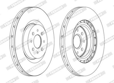 BREMSSCHEIBE FERODO DDF1742C 1