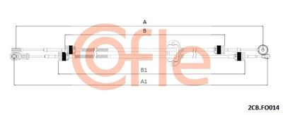 Naciąg linki, ręczna skrzynia biegów COFLE 92.2CB.FO014