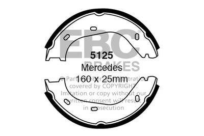 Комплект тормозных колодок EBC Brakes 5125 для MERCEDES-BENZ /8