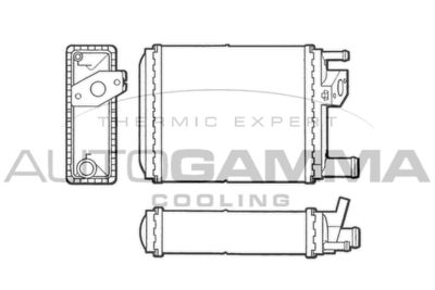 Теплообменник, отопление салона AUTOGAMMA 101659 для RENAULT 5