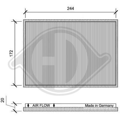 FILTER INNENRAUMLUFT DIEDERICHS DCI1161