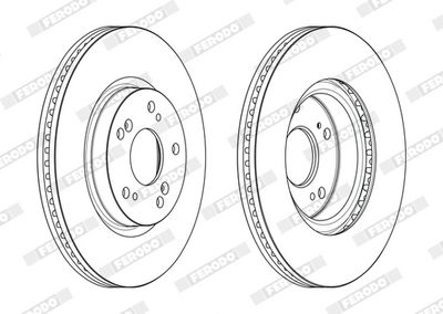 BREMSSCHEIBE FERODO DDF2473C 1