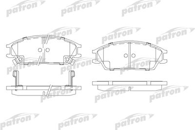 Комплект тормозных колодок, дисковый тормоз PATRON PBP435 для HYUNDAI LANTRA