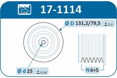 Belt Pulley, crankshaft 17-1114