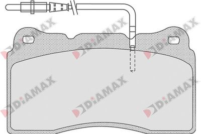 Комплект тормозных колодок, дисковый тормоз DIAMAX N09270 для LANCIA PHEDRA