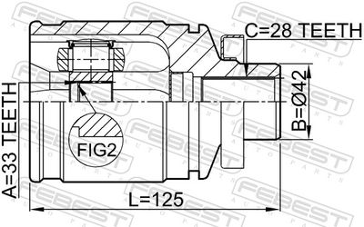 Joint Kit, drive shaft 0411-CU20RH