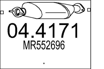 Катализатор MTS 04.4171 для MITSUBISHI CARISMA