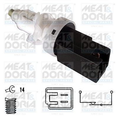 Выключатель фонаря сигнала торможения MEAT & DORIA 35020 для FIAT BARCHETTA