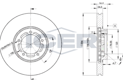 спирачен диск ICER 78BD5610-2