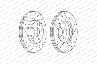 BREMSSCHEIBE FERODO DDF2464C 1