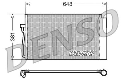 Конденсатор, кондиционер DENSO DCN05017 для BMW 6