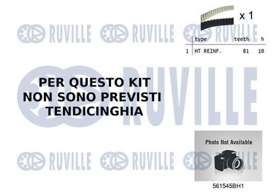Водяной насос + комплект зубчатого ремня RUVILLE 55B0043 для SEAT ARONA