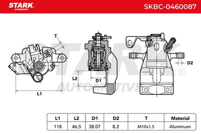 спирачен апарат STARK SKBC-0460087