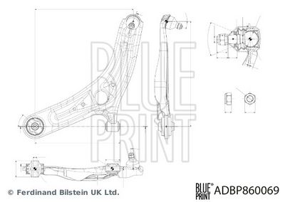 LENKER RADAUFHäNGUNG BLUE PRINT ADBP860069 1