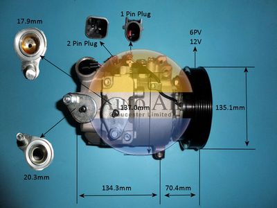 Compressor, air conditioning Auto Air Gloucester 14-9690P