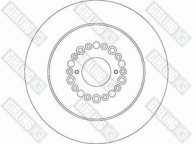 GIRLING 6042892 Тормозные диски  для LEXUS LS (_F2_) 400 (UCF20_)