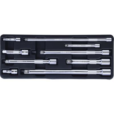 KS Tools Souprava nástavců s aretací CHROMEplus, 9dílná 918.0007