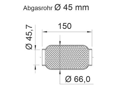 TEAVA FLEXIBILA ESAPAMENT ERNST 460682 1