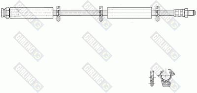 Тормозной шланг GIRLING 9002222 для AUTOBIANCHI Y10
