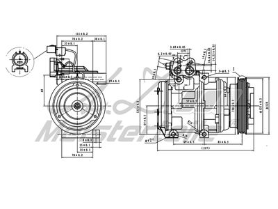 компресор, климатизация A.Z. Meisterteile AZMT-45-041-1082