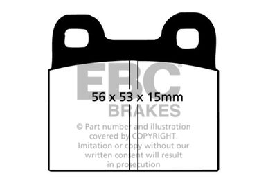 Комплект тормозных колодок, дисковый тормоз EBC Brakes DP2105 для BMW 2500-3.3