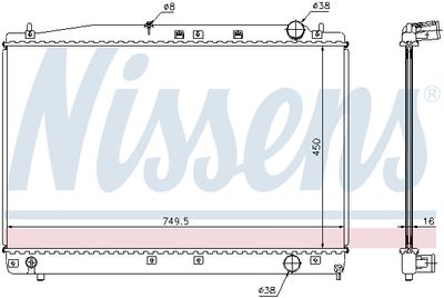 RADIATOR RACIRE MOTOR NISSENS 646802 4