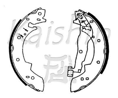 KAISHIN K9911 Тормозные колодки барабанные для SUZUKI SAMURAI вездеход закрытый (SJ_) 1.0 Привод на все колеса (SJ 410) KAISHIN K9911 Тормозные колодки барабанные для SUZUKI SAMURAI вездеход закрытый (SJ_) 1.0 Привод на все колеса (SJ 410)