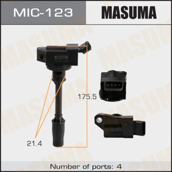 Катушка зажигания MASUMA MIC-123 для LEXUS NX