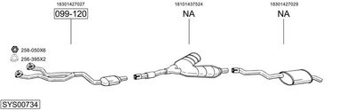Изпускателна система BOSAL SYS00734