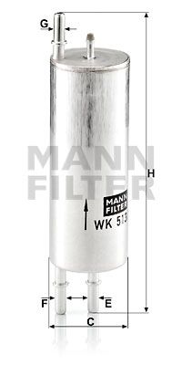 MANN-FILTER WK 513/3 Паливний фільтр для LAND ROVER (Ленд ровер)
